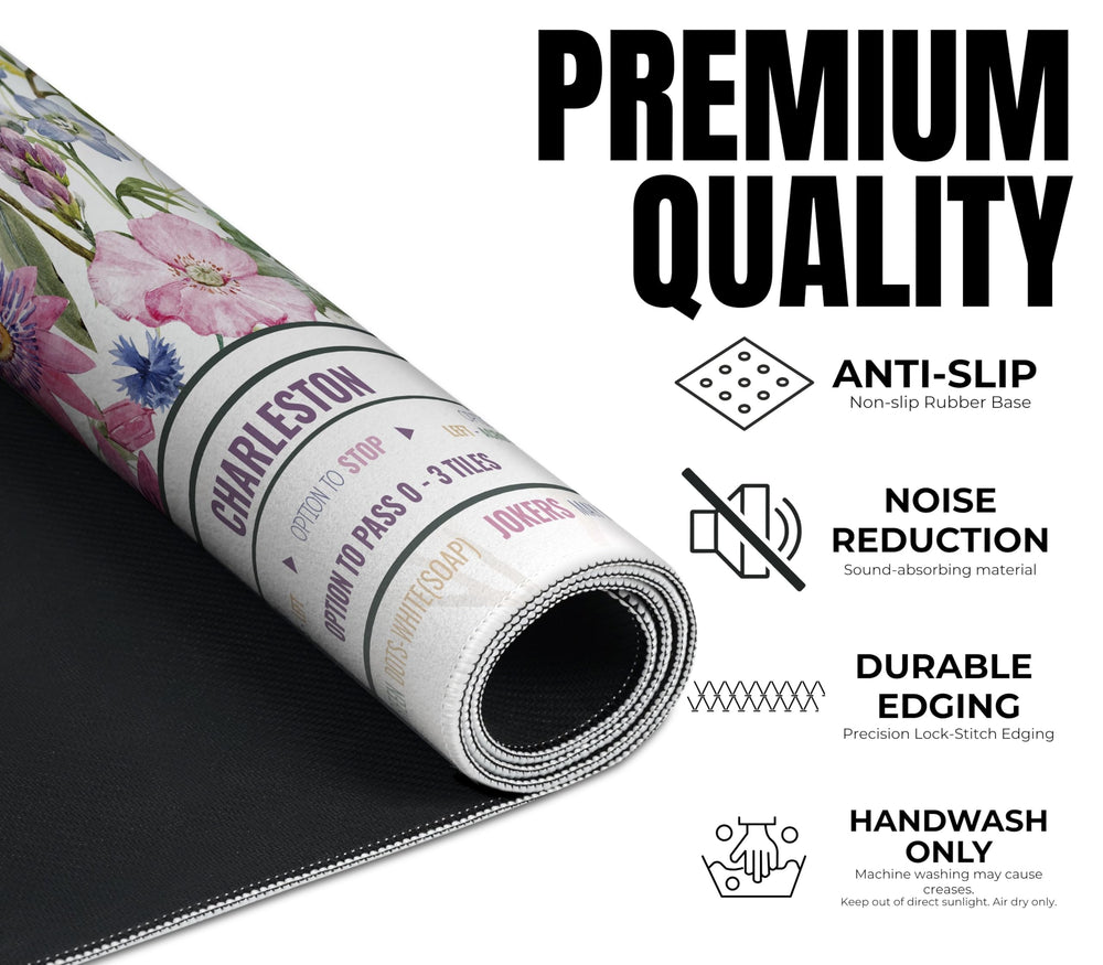 InnoBeta Mahjong Mat Flower-Carnation-12 velvet bag: convenient storage on the go