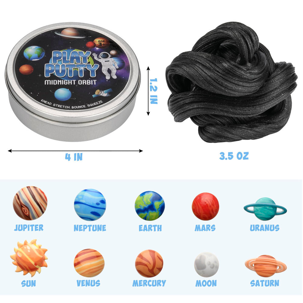 Inner-ACTIVE silicone putty stays pliable for extended hands-on fun.