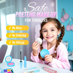 INNOCHEER 2-in-1 blush glitter offers versatile pretend makeup play.