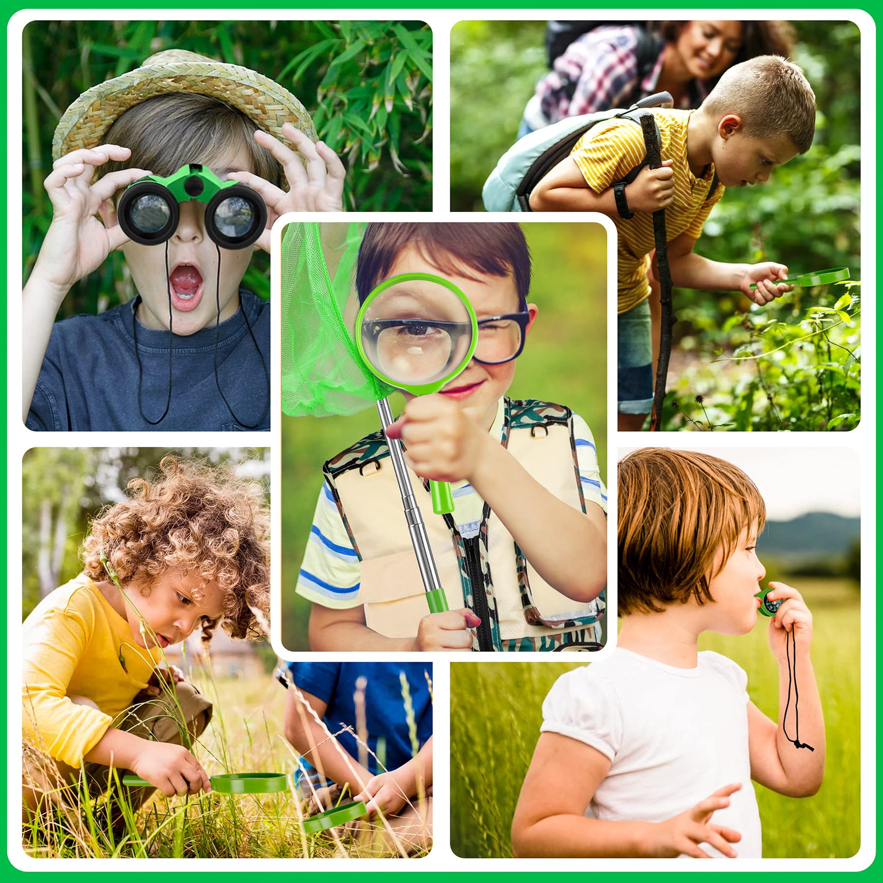 INNOCHEER bug catcher with magnifier for safe insect observation.
