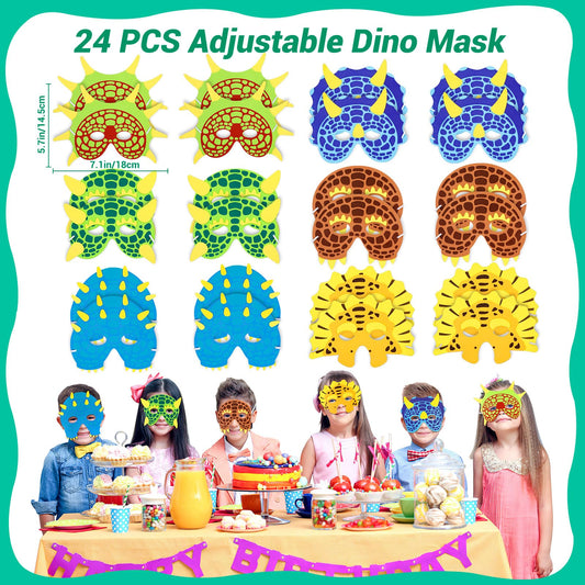 INNOCHEER dinosaur masks for playful costumes and photo moments.