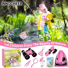 INNOCHEER Explorer Kit bug collector with magnifier keeps specimens safe.