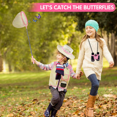 INNOCHEER Explorer Kit magnifying glass reveals tiny details outdoors.