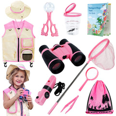 INNOCHEER Explorer Kit safari vest helps kids stay organized outdoors.