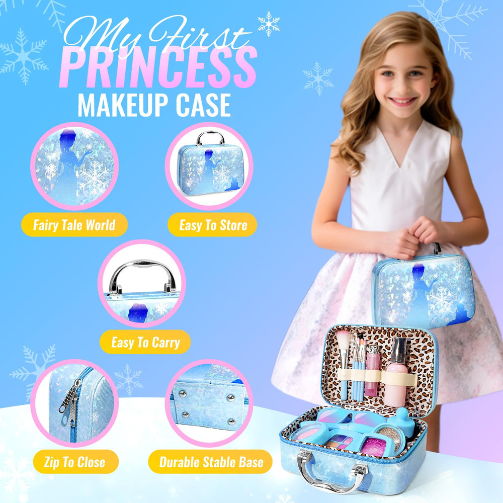 INNOCHEER glitter powder set adds shimmer for pretend makeup looks.