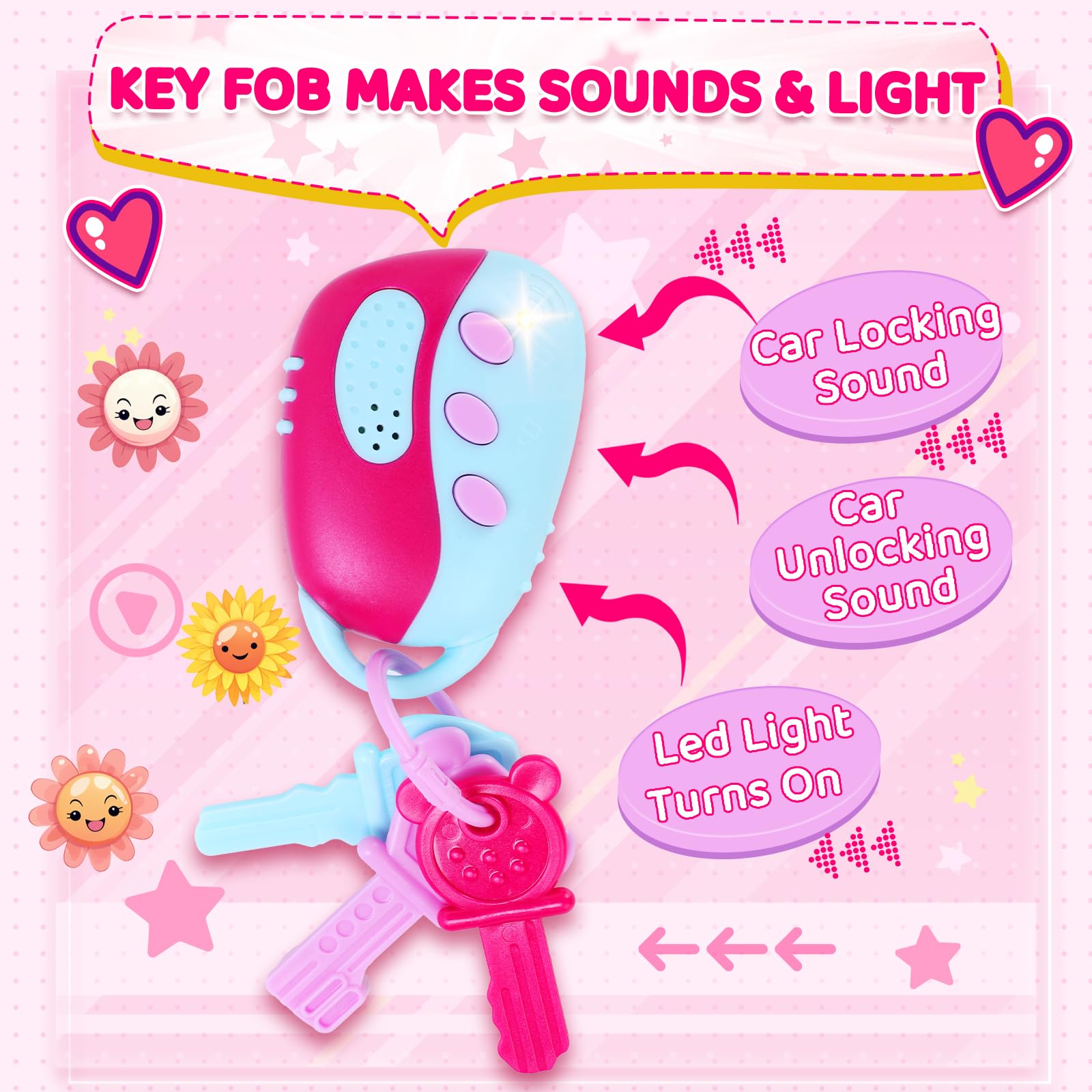 INNOCHEER heart pendant detail adds a charming accessory touch