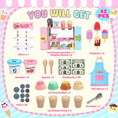 INNOCHEER colorful ice cream balls for creative scooping play and flavor ideas.