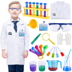 INNOCHEER kids science kit with lab coat for imaginative experiments