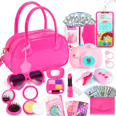 INNOCHEER little girls purse with flower pendant for pretend play