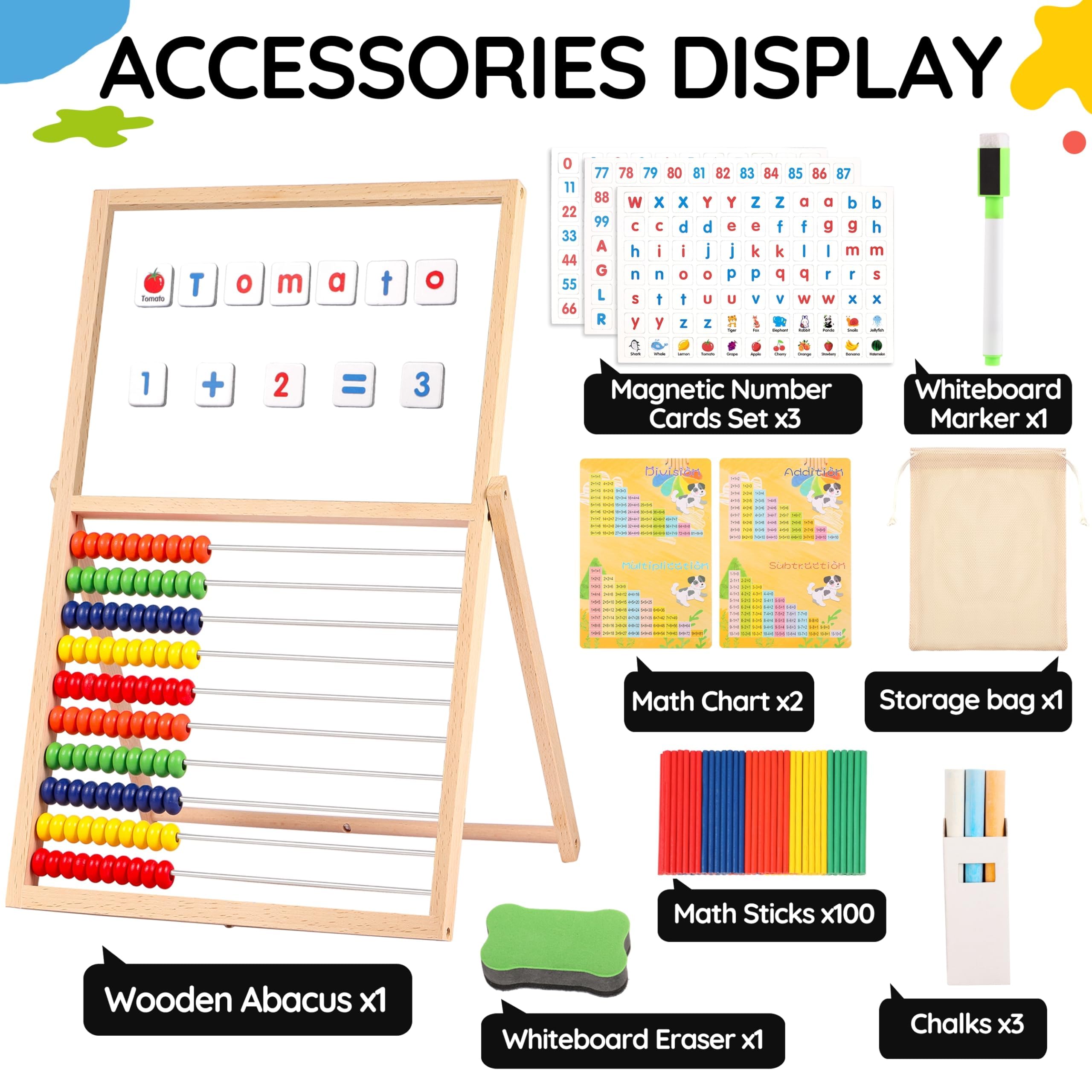 INNOCHEER magnetic letters and numbers for interactive learning