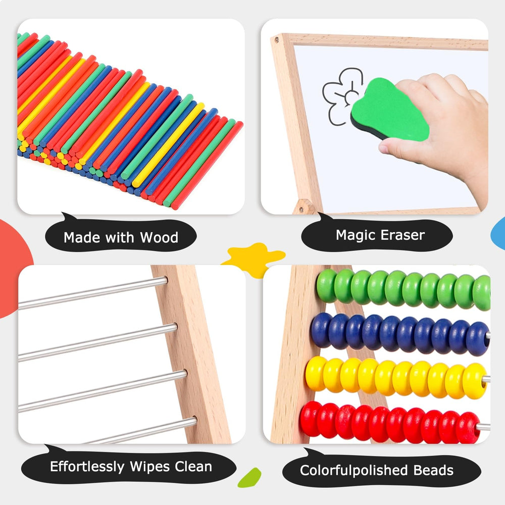INNOCHEER magnetic whiteboard chalkboard for versatile drawing