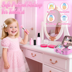 INNOCHEER makeup brushes set designed for little hands and fine motor practice