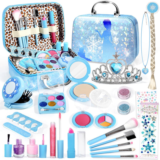 INNOCHEER makeup kit case open showing organized storage for imaginative playtime