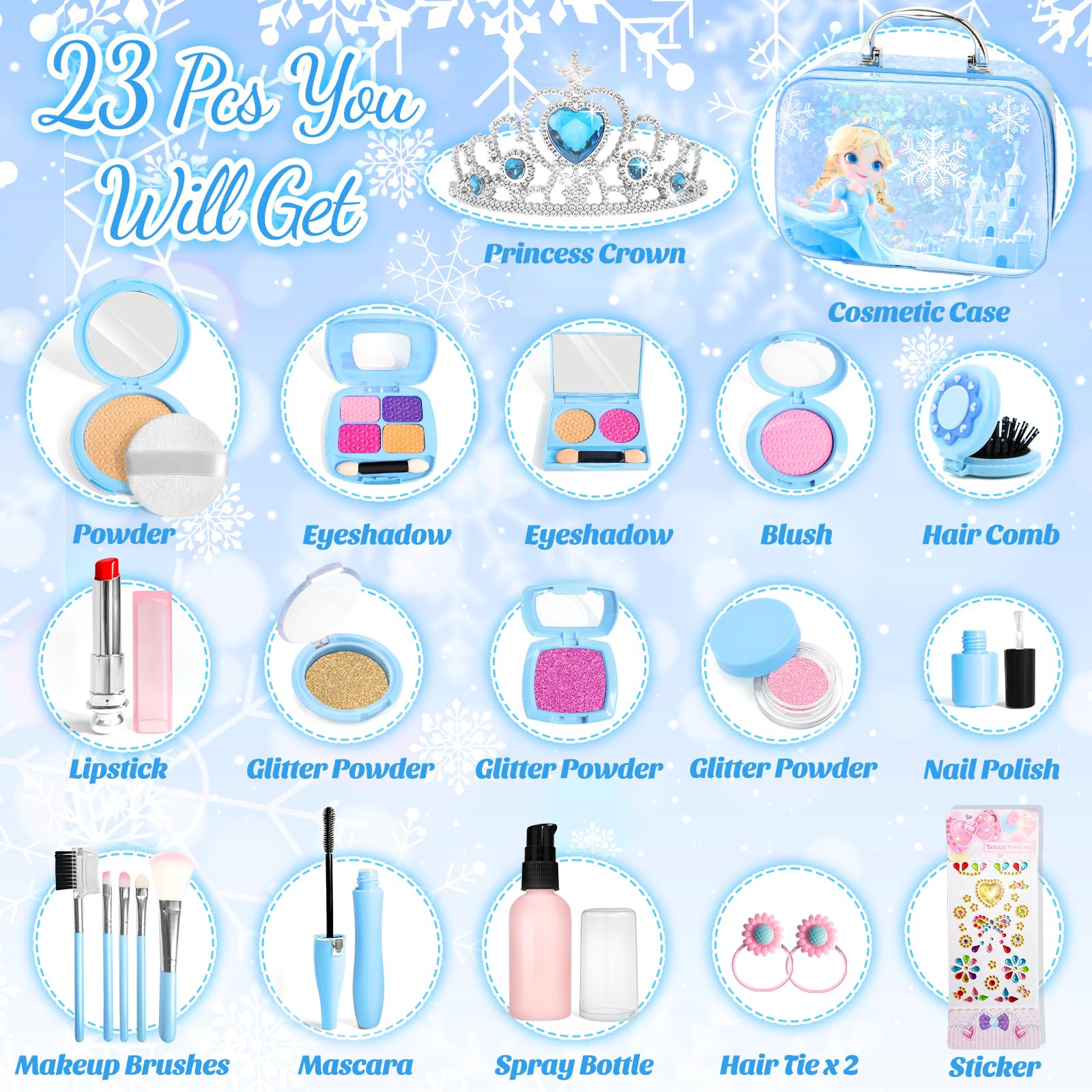 INNOCHEER nail polish bottle prop for pretend manicures.