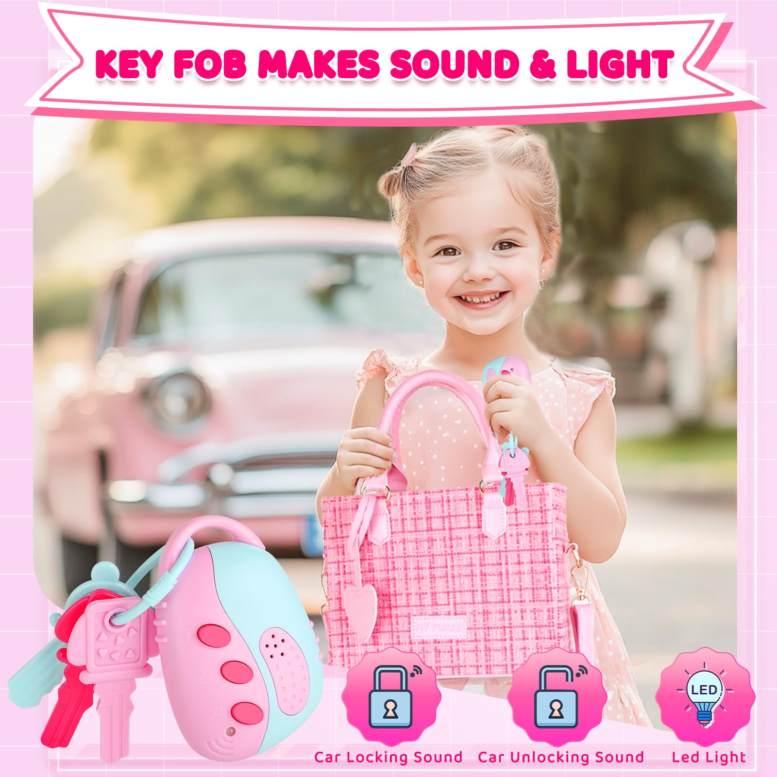 INNOCHEER pretend makeup set soft silicone for safe play