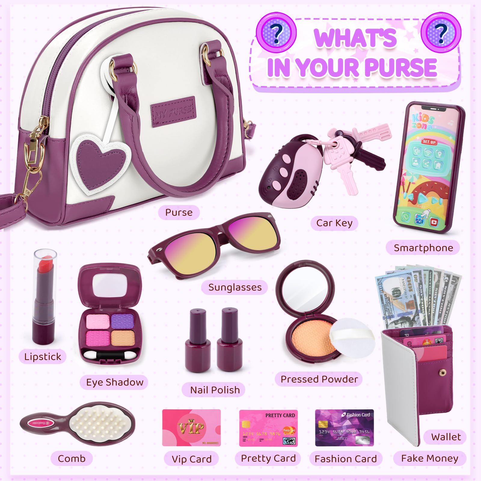 INNOCHEER Toy phone and wallet enhance realistic role-play