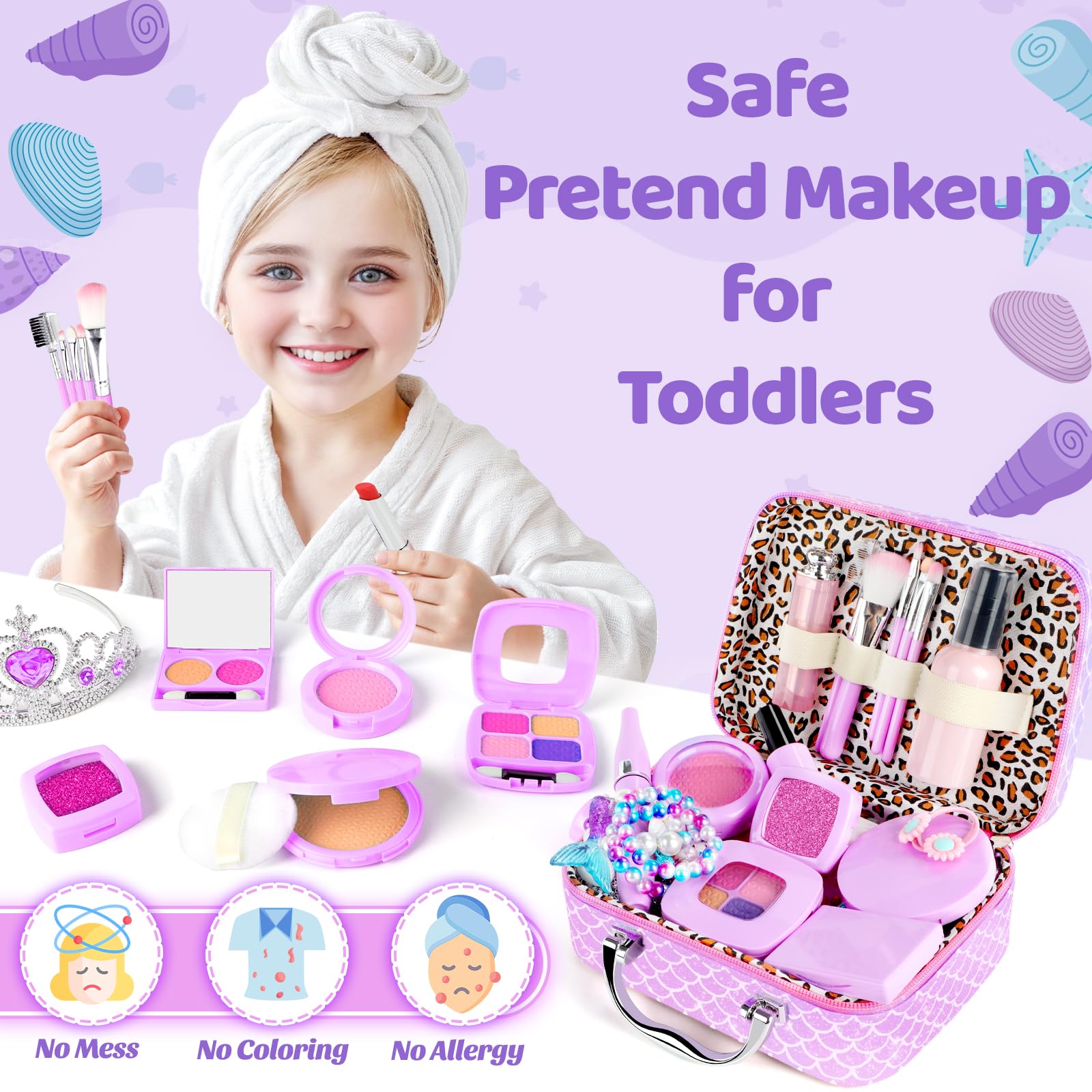 INNOCHEER spray bottle toy, mess-free accessory for mermaid looks.