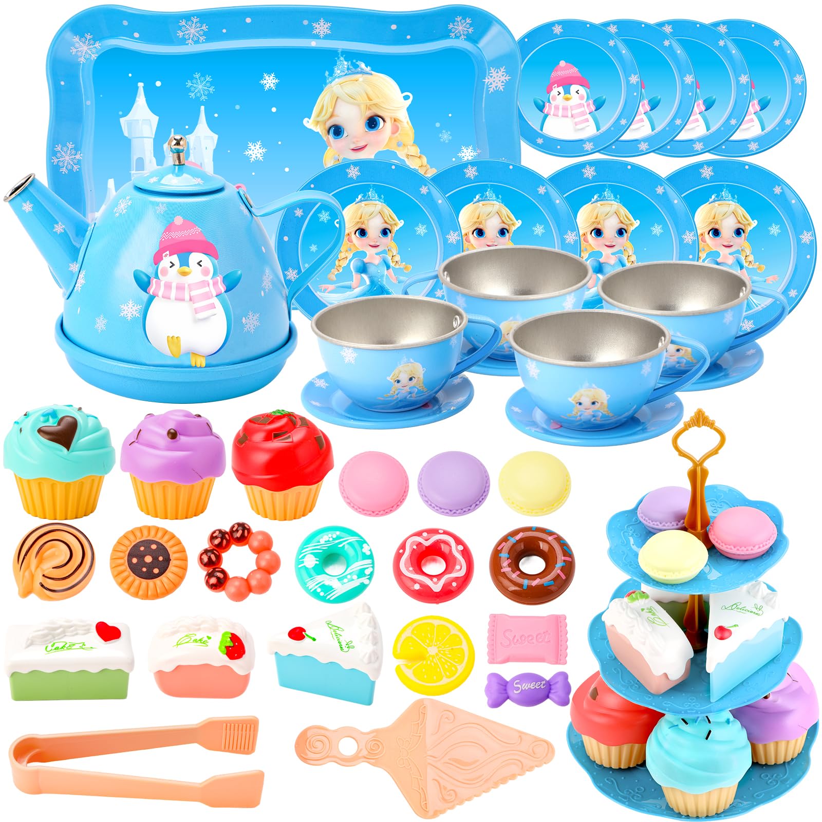 INNOCHEER plates support sharing snacks during pretend parties.
