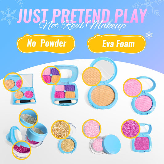 INNOCHEER toddler makeup brushes promote pretend grooming and gentle sensory exploration.