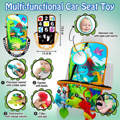 Innofans plush dinosaurs provide engaging squeaks and gentle rattle sounds.