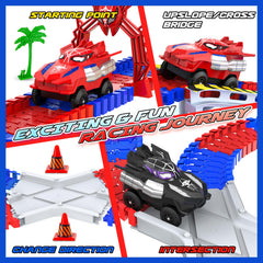 Innofans crossroads junction connecting tracks for varied routes