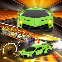 Innofans Lamborghini RC car logo detail reveals authentic branding for collectors.