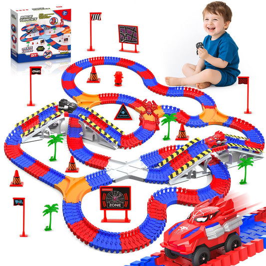 Innofans Spider Cars playset with two cars on a flexible track for cooperative racing