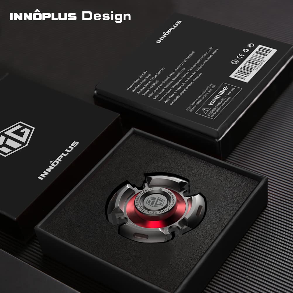 INNÔPLUS fidget spinner durable zinc alloy build ensures smooth rotation.