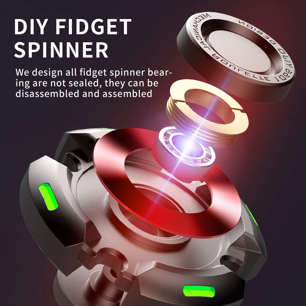 INNÔPLUS fidget spinner portable pocket size for on-the-go anxiety relief.