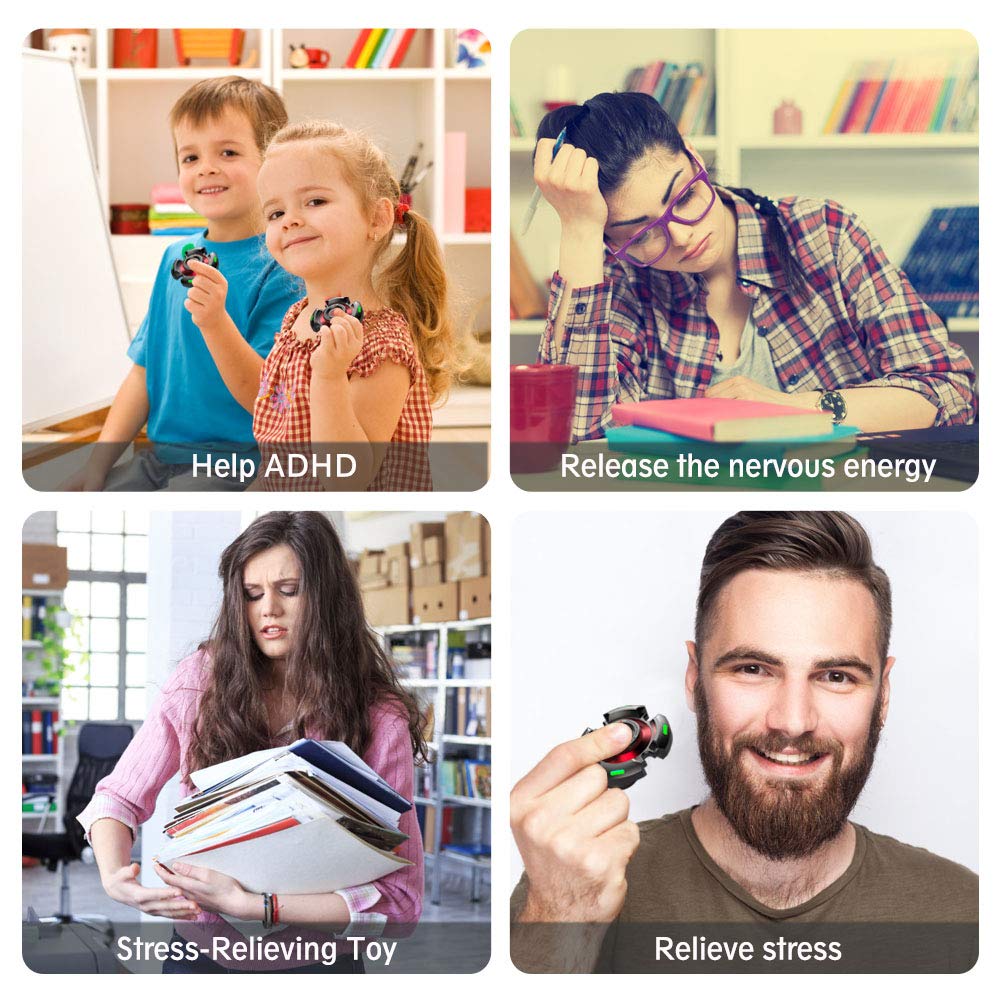 INNÔPLUS fidget spinner offers rotation up to several minutes for focus.