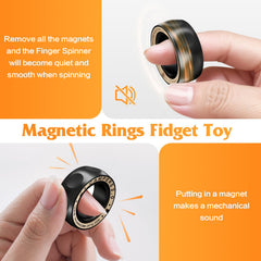 INNÔPLUS Upgrade fidget spinner ring anti-slip surface improves grip during use.