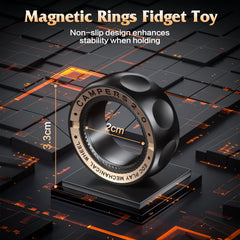 INNÔPLUS Upgrade fidget spinner ring exterior design with two colors for stylish grip.
