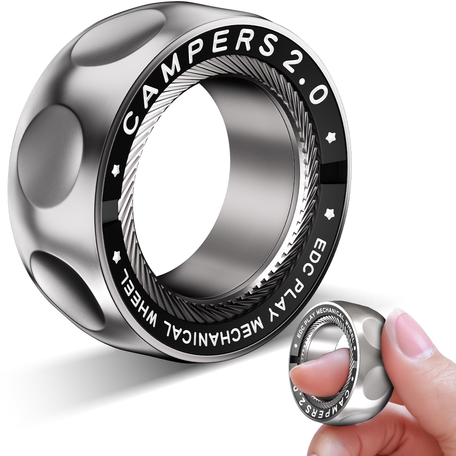 INNÔPLUS Upgrade Spinner front view shows durable stainless steel in a sleek design.