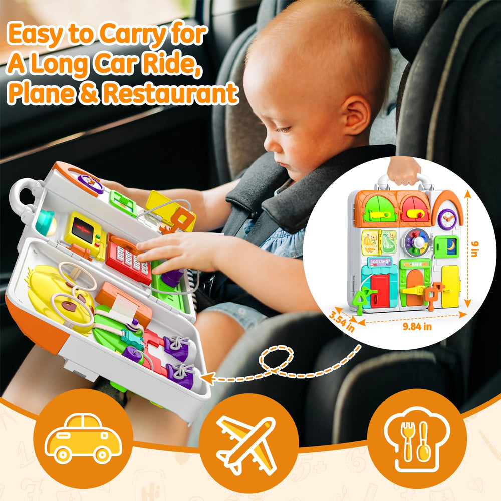 INNOSKY Busy Board with telephone and TV supports imaginative role-play