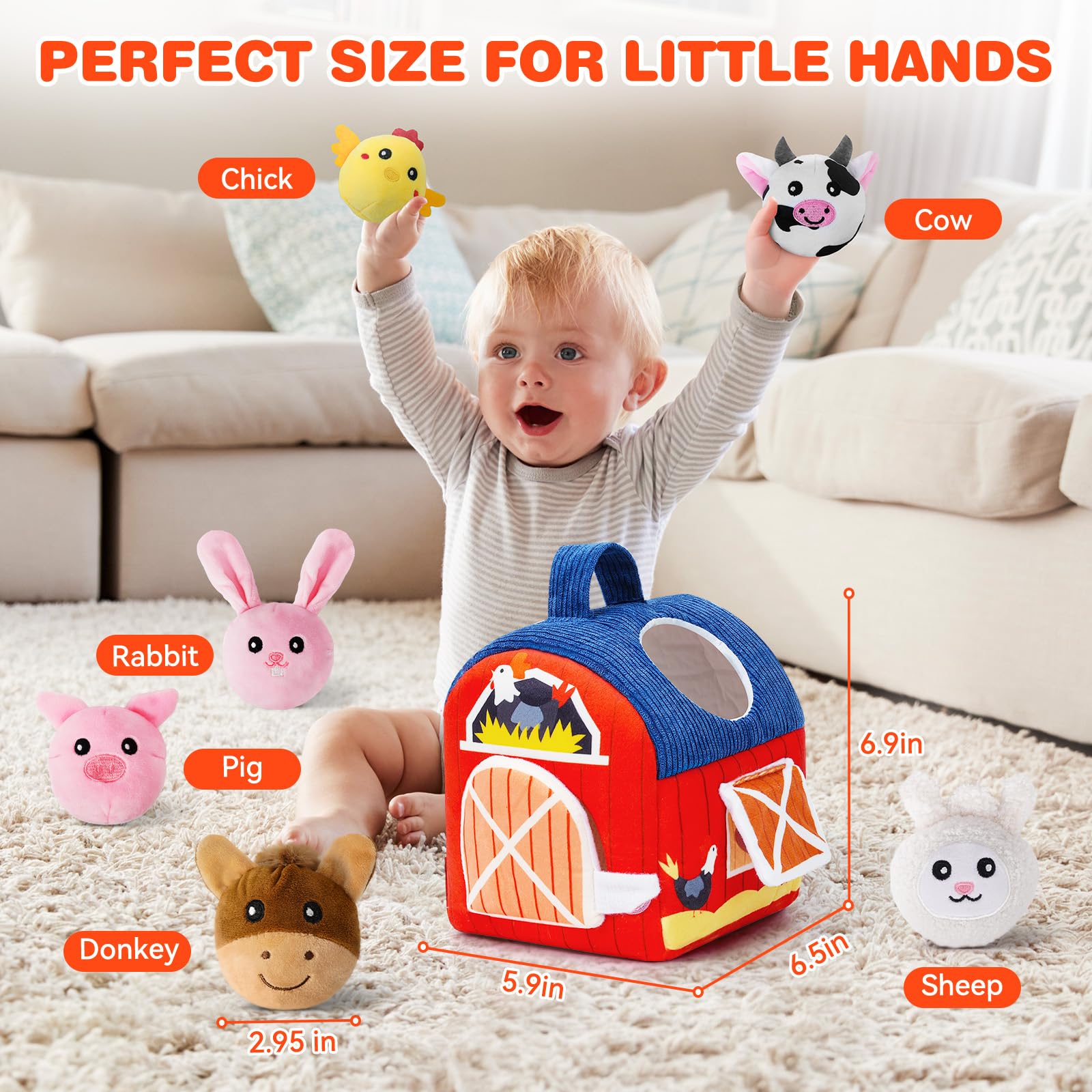 INNOSKY safe peek-a-boo mirror encourages self-discovery during tummy time.
