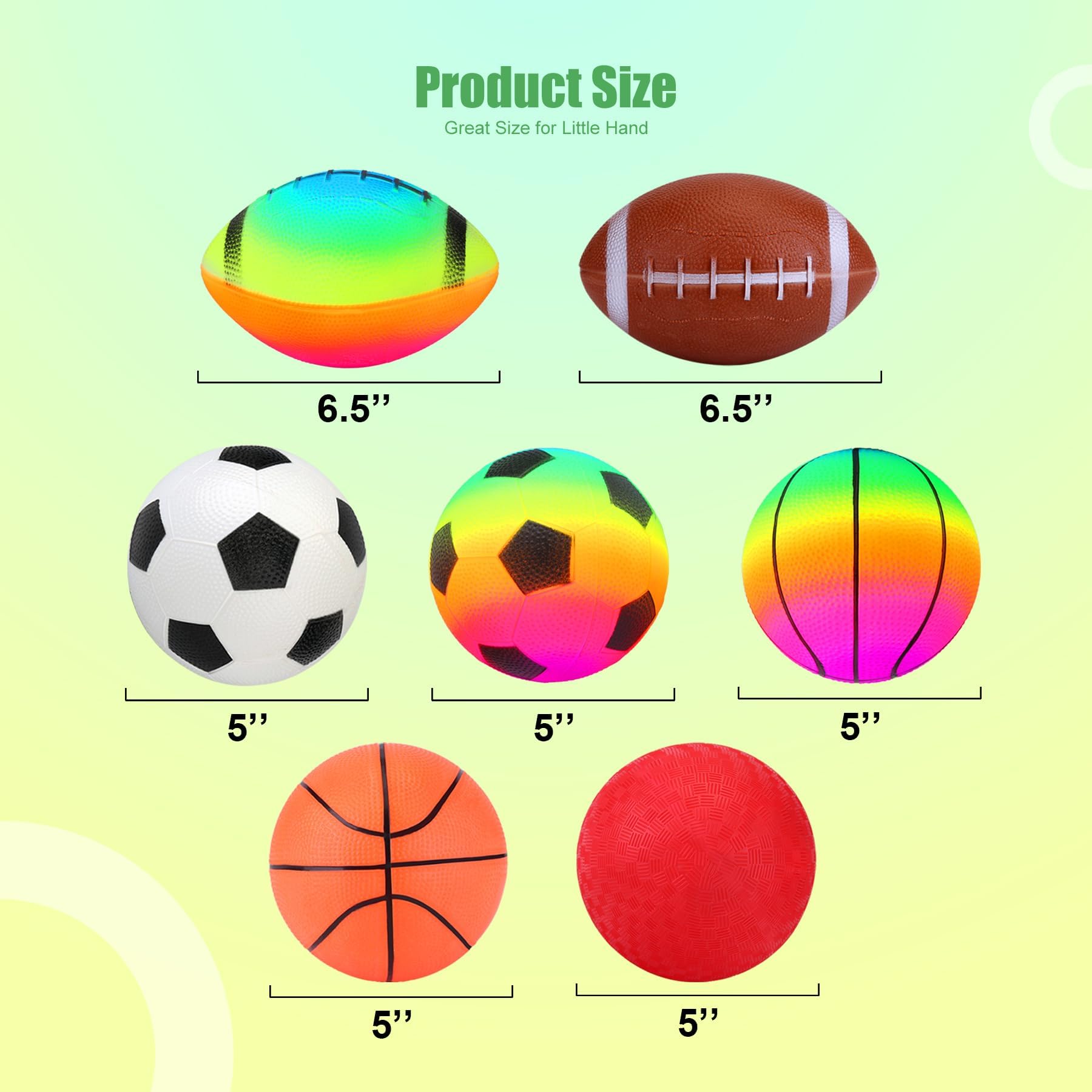 Innotoys basketball style 5in ball highlights bright colors for indoor or outdoor games