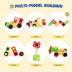 Innotoys model-building encourages spatial thinking with planes and windmills.
