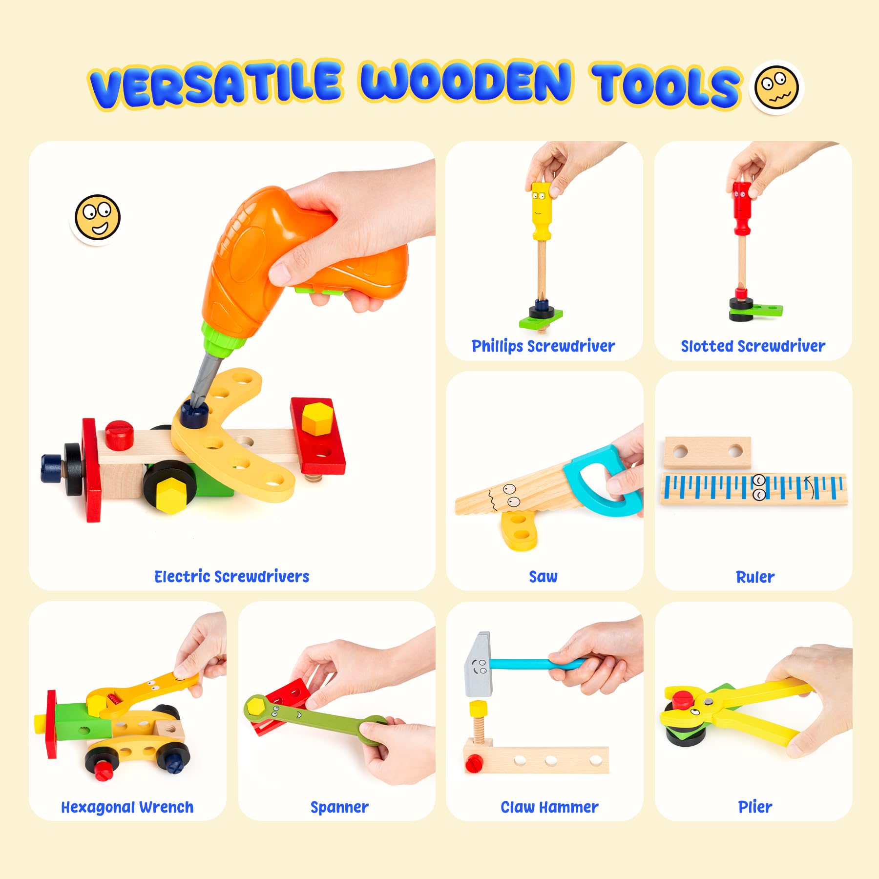 Innotoys safe wooden edges provide gentle, kid-friendly feel.