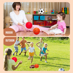 Innotoys soft balls pair with included pump for fast inflation and longer play.