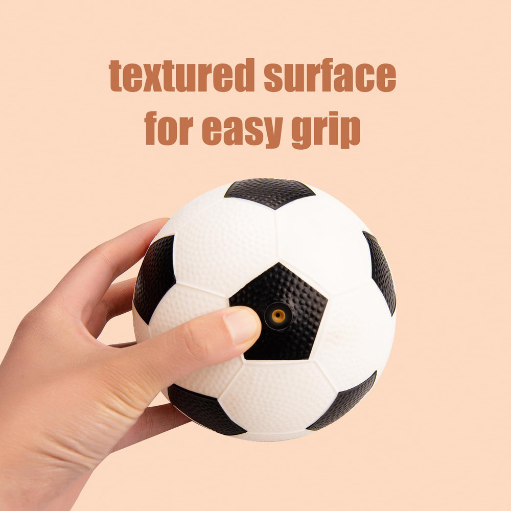 Innotoys soft balls for toddlers, 5-inch soccer focus, safe play outdoors.