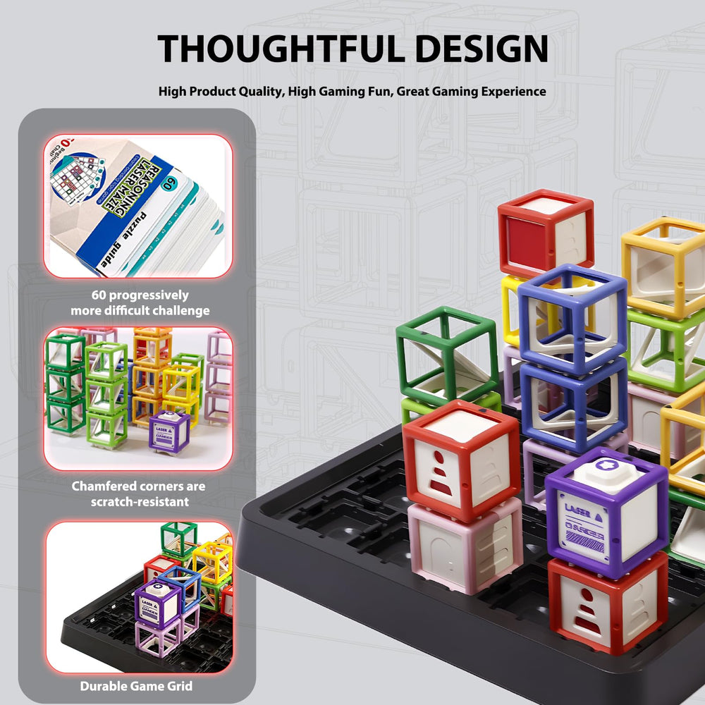 Innovakids Laser Maze Child playing indoors shows portable learning away from screens