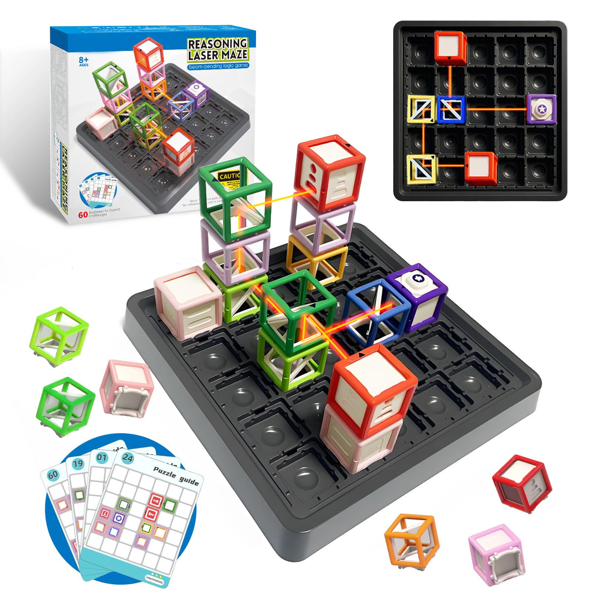 Innovakids Laser Maze Game board for hands-on spatial logic practice