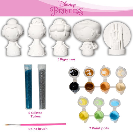 Innovative Designs Cinderella figurine awaiting vibrant painting for imaginative play