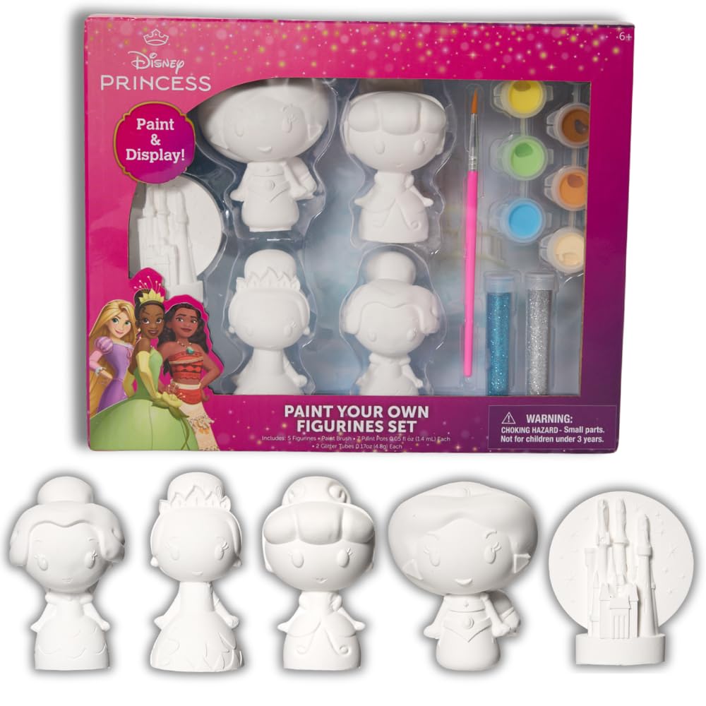 Innovative Designs Disney Princess DIY figurines ready for painting and display