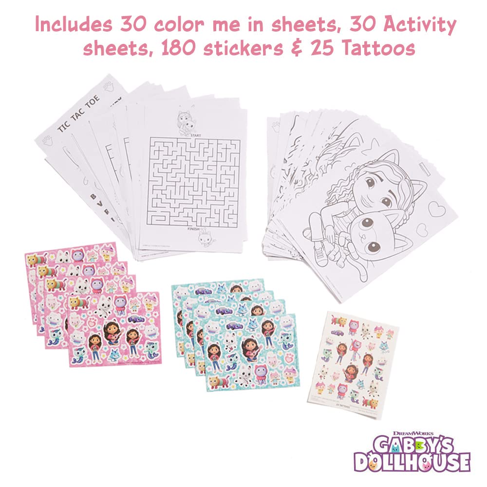 Innovative Designs Gabby’s Dollhouse deluxe activity set activity sheets spark imaginative play