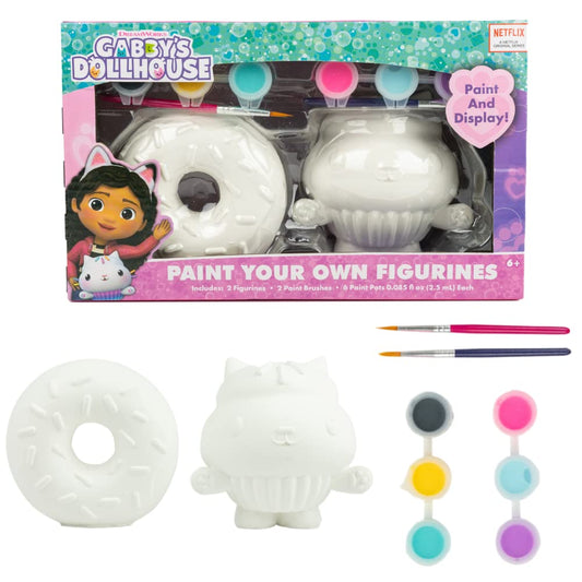 Innovative Designs Gabby's Dollhouse Mercat figurine painting kit for creative play and display