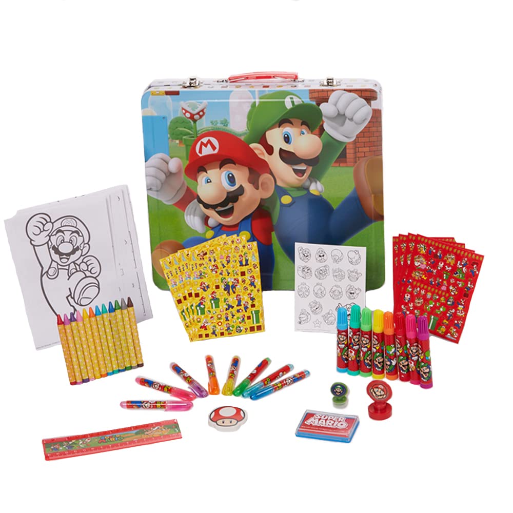 Innovative Designs Mario Bros deluxe activity case keeps supplies organized and portable