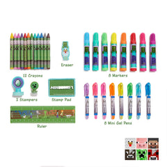 Minecraft Deluxe Activity Set coloring sheets for imaginative art on demand