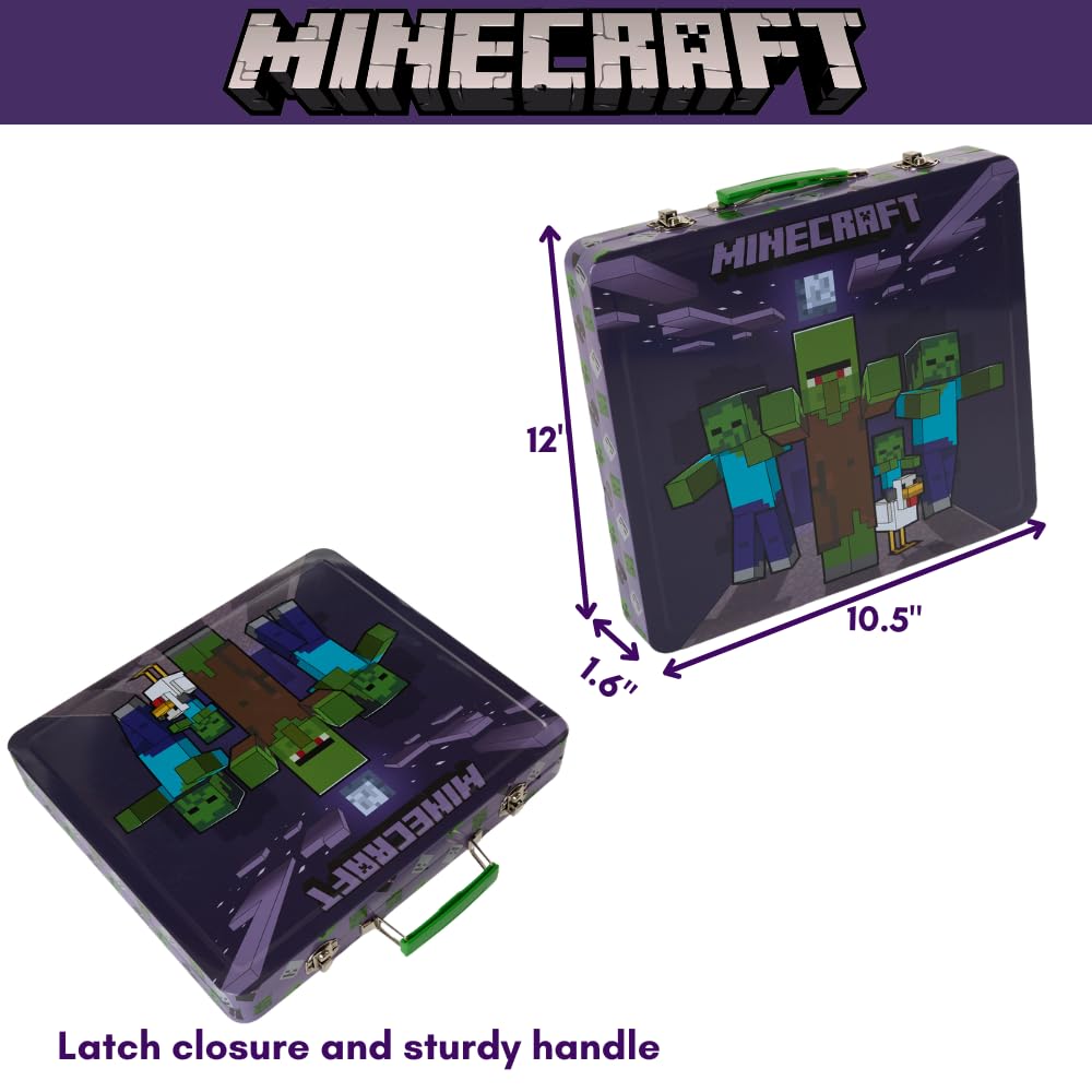 Innovative Designs Minecraft deluxe activity set crayons markers pens offer vibrant color options.