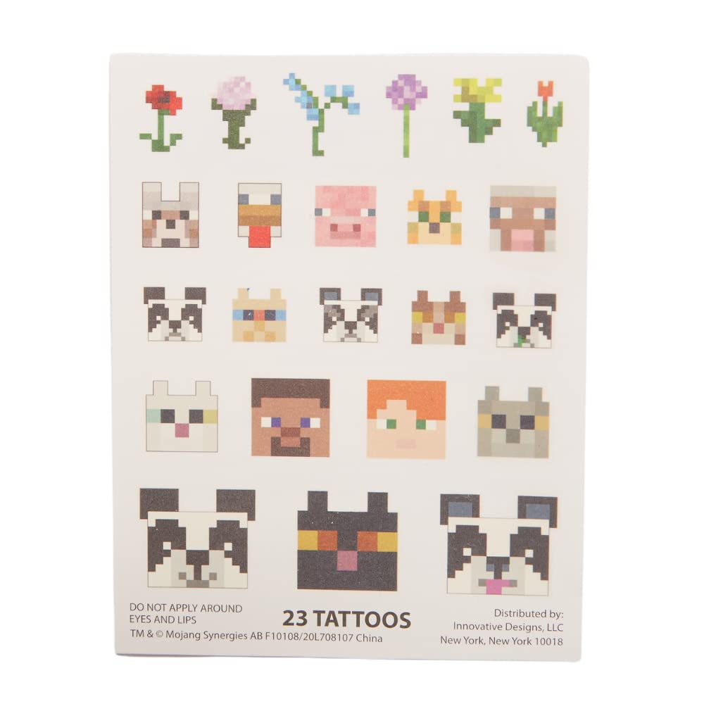 Innovative Designs Minecraft Deluxe Activity Set travel-friendly tin keeps supplies organized